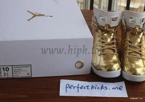 Pinnacle Authentic Jordan 6 Air Gold 0412